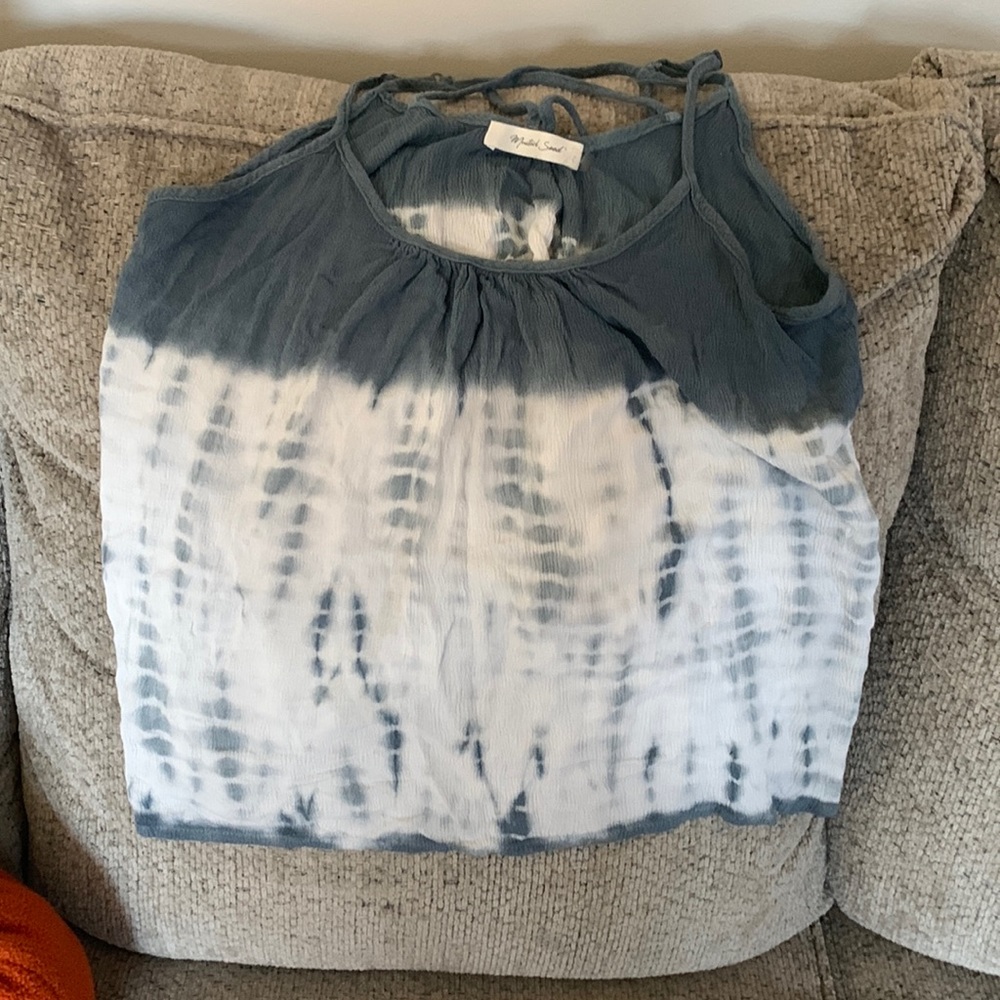 Mustard Seed flowy crop top.